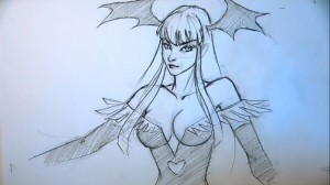 Morrigan Pencil Art by Xia Taptara Morrigan Pencil Art by Xia Taptara