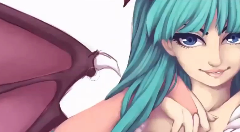 Morirgan Aensland Speedpaint by AshleyZombie