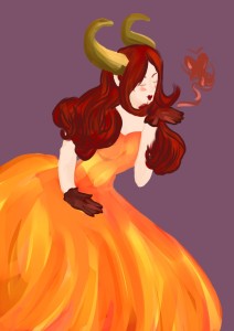 Flame Dress by Nekokitsune