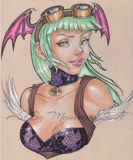 Steampunk Morrigan Aensland by AriaDeVida