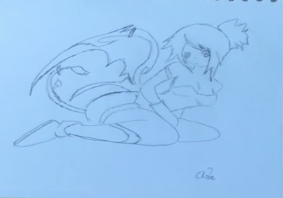 Succubus Sketch by Aria Rayes