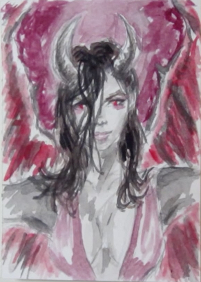Succubus Card by Drawtensil