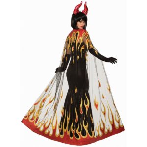 Demons and Devils Fire Costume Cape