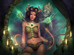 Sukkubus and Necromancer by TarXor
