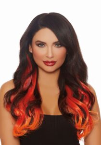 Long Red:Orange Hair Extensions