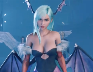 FF7 Tifa with Morrigan Aensland Costume